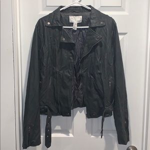 Bar III Faux Leather Jacket